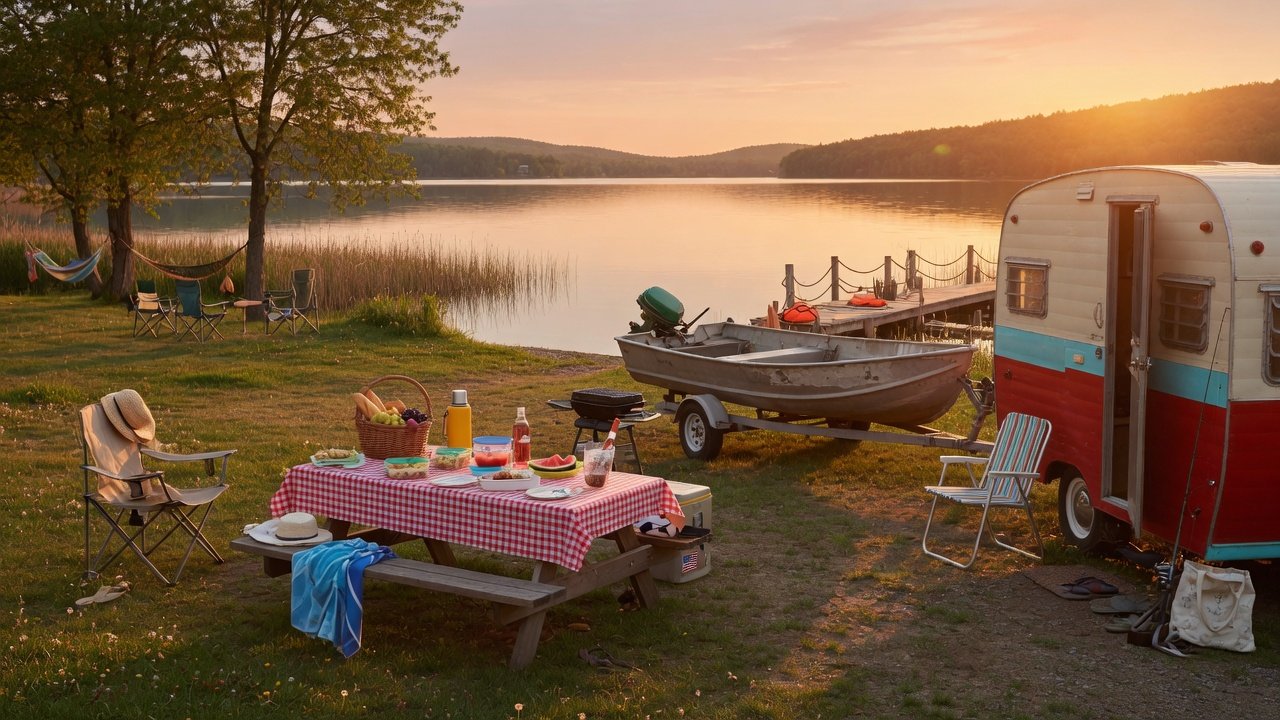lakeside-picnic-golden