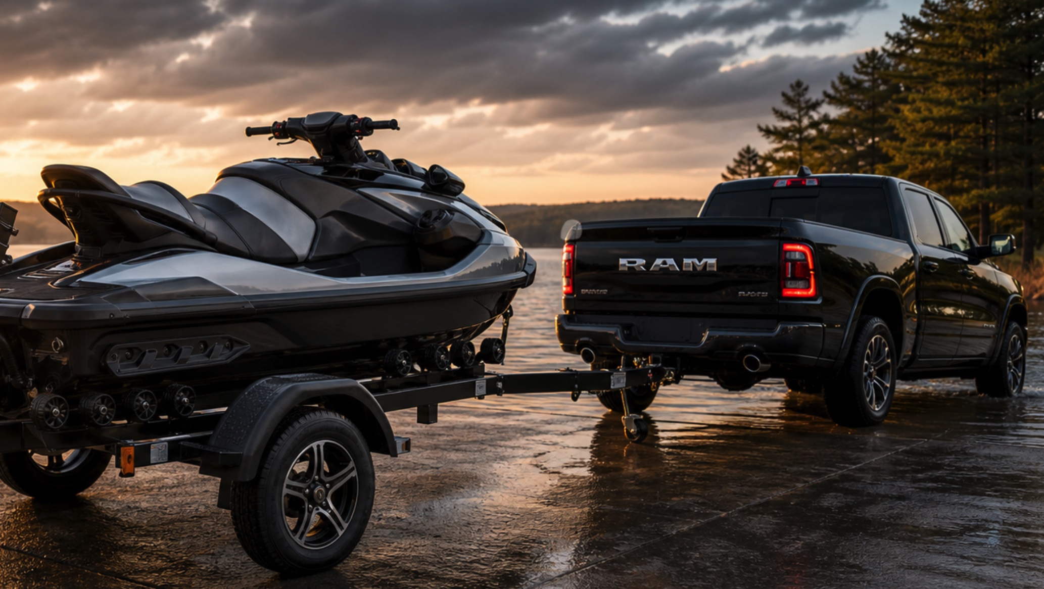 WSAR Outdoor trailer at launch ramp
